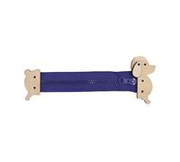 JunZheHub Accessorio Busy Board, Giocattolo Educativo Manipolativo, Componenti in Legno, Tessuto per L'apprendimento E L'autonomia, Adatto Ai Bambini, R, Cane Blu