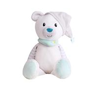 JunZheHub Animali di Peluche LED, Cuscini Morbidi E Creativi Che Cantano, Giocattoli di Peluche per Bambini Che Si Illuminano al Buio, Orso Bianco