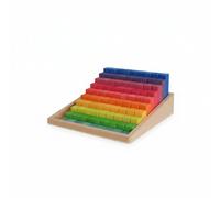 JunZheHub Blocchi Conteggio Bambini Set Educativo con Blocchi Numerici in Legno Attività di Impilamento Ordinamento Colore E Supporto Alla Coordinazione Adatto per Apprendimento Bambini Uso Domestico