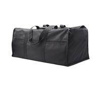 JunZheHub Borsa per Legna con Maniglia Portatile, in Tessuto Oxford, Pieghevole, Adatta per Campeggio, Escursionismo, Pesca, Casa E Caminetto, 24x12, Nero