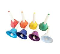 JunZheHub Campanelli a Mano per Bambini, Set di Campanelli Diatonici in Metallo Colorato con 8, Un'ottima Idea Regalo per Le Vacanze E I Compleanni.