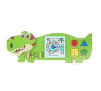 JunZheHub Children Learning Board Tavola attività Pannello Gioco Educativo Legno Elementi Interattivi Puzzle Orologio Adatto a Bambini Camera Gioco Apprendimento Cm, Dinosauro T-Rex 4.5KG