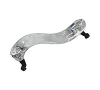 JunZheHub Cuscino Antiscivolo per Poggiaspalla per Violino, Supporto Trasparente, Leggero, in Acrilico, Silicone, Design Ergonomico, Adatto per L'allenament, Nero