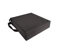 JunZheHub Cuscino per Seggiolino per Bambini, Cuscino Portatile per Sedia Da Pranzo, Nucleo in Spugna Spessa, Impermeabile, in Pelle PU, Antiscivolo, Cinghie Re, Nero, Taglia unica bambino