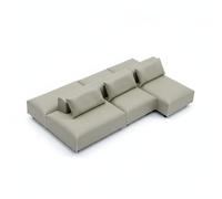 JunZheHub Divano in Tessuto Moderno da Miniatura con Struttura Modulare E Finitura Raffinata delle Bambole Elemento Scenografico per Architettura Mobilio, Grigio 1-20 Doppio