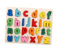 JunZheHub Gioco di Abbinamento con Pezzi di Legno per Bambini, Giocattolo Educativo per Lo Sviluppo delle Abilità, Lettera minuscola