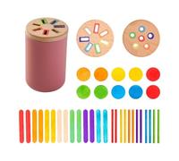 JunZheHub Gioco di Abbinamento di Forme in Legno, Strumento di Apprendimento per Lo Sviluppo Infantile, Rosa, Taglia unica