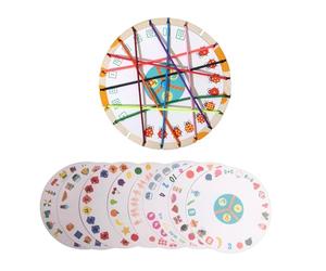 JunZheHub Gioco di Smistamento delle Corde per Bambini: Sciogliere I Nodi per Incoraggiare La Partecipazione, con Le Carte