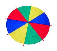 JunZheHub Gioco per Bambini con Paracadute Arcobaleno a 8 Maniglie, Ideale per attività All'aperto E Sport, 3m