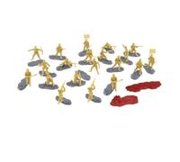 JunZheHub Kit di 20 Modellini in 1/35: Miniature di Personaggi E Mini-Bunker per attività di Apprendimento, Giallo