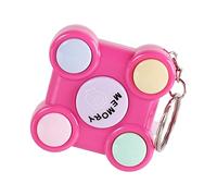JunZheHub Memory Training Game Gioco Elettronico Portachiavi Mini Puzzle Giocattolo Interattivo Funzione Luce E Suono Adatto per Studenti Anziani, Rosa