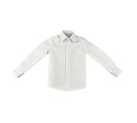 JunZheHub Mini Camicia da Lavoro in 1: Abbottonatura, Top retrò alla Moda per Action Figure, Abbigliamento per Action Figure Alte 30 Cm, Accessorio P, Bianco