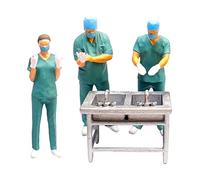 JunZheHub Mini Doctor Miniatures 1/87 Resin Sandtable Decoration Statua Piccola Dipinta a Mano