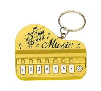 JunZheHub Mini Pianoforte Portachiavi, Giocattolo Elettronico con Funzione di Gioco E Memoria, Ideale Come Regalo, Accessorio Didattico per La Musica, Zaino, aureo