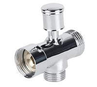 JunZheHub Miscelatore Doccia Valvola Deviatrice Testa Rubinetto Ottone Placcato Resistente All’ossidazione Facile Regolazione Acqua Adatto per Cucina Bagno, 64mm