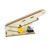 JunZheHub Modello di Nastro Trasportatore Elettrico con Struttura in Legno, Progetto per Ragazze