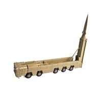 JunZheHub Modello in 1 72 Camion Lanciamissili Kit Veicolo in Miniatura Puzzle 4D Assemblaggio Fai da Simulata Collezione Regalo Materiale Pp, Giallo