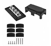 JunZheHub Modulo Collettrice con Filettati 12 V Collettrice in Rame Nichelato con Custodia Modulare per Van Motore, Nero