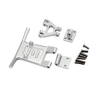JunZheHub Paraurti Anteriore CNC Metallico Accessorio Auto Telecomandata Ricambio Camion Fuoristrada Barra Antiurto Kit Componente Resistente Adatto per Modelli, d'Argento