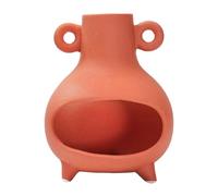 JunZheHub Porta con Supporto, Ciotola per Aromi, Supporto per Bastoncini di, Ciotola per Bruciare Salvia con per La, Rosso