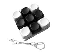 JunZheHub Portachiavi, Tastiere da Dito, Giocattoli Sensoriali per Il Lavoro, Nero Bianco