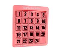 JunZheHub Puzzle di Logica, Puzzle Numerici, Giocattoli, Puzzle Scorrevoli Numerici per Giochi di Abbinamento Ed Esercizi, Rosa 24 cubi