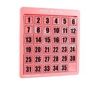 JunZheHub Puzzle di Logica, Puzzle Numerici, Giocattoli, Puzzle Scorrevoli Numerici per Giochi di Abbinamento Ed Esercizi, Rosa 35 cubetti