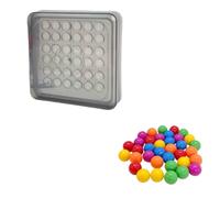 JunZheHub Puzzle Tavolo per Bambini con Biglie Colorate E Copertura Protettiva per Esercitare La Il Pensiero Creativo a Casa E a Scuola