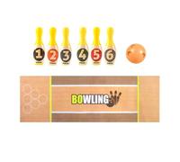 JunZheHub Set da Bowling per Bambini, Ideale per Divertirsi Sia in Casa Che All'aperto, per Bambini dai 2 Ai 5 Anni.