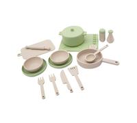 JunZheHub Set di 14 Giocattoli da Cucina per Bambini, Ideali per Il Gioco di Ruolo E Come Cucinare, Adatti a Bambini dai 3 Anni in su, Verde