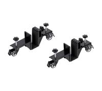 JunZheHub Set di 2 Strumenti per L'installazione di Porte per Carrelli, Montaggio per Il Trasporto, Ruote in Ferro Resistenti, Freno, Adatto per Aziende, Ma, 2 Pezzi