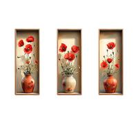 JunZheHub Set di 3 Adesivi Murali Forma, Ideali per Decorare Divano, Camera Da Letto O Cucina.