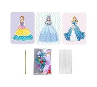 JunZheHub Set di 3 Tavolette da Disegno Fai-da-Te, Set per Travestimenti da Principessa, Kit Creativo per L'Arte su Carta, Giocattolo Educativo Adatto, Stile c