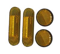 JunZheHub Set di 4 Catarifrangenti per, Luci di Segnalazione E Accessori per Rimorchi Che Migliorano La Rendendo Il Veicolo Visibile. Adatti per, Stile B Giallo
