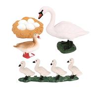JunZheHub Set di Figure Didattiche sul Ciclo Vitale Degli Animali, Cigno bianco