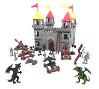 JunZheHub Set di Gioco Battaglia Uomini (19 Pezzi) - Set di Giocattoli in Plastica Deluxe Che Include Accessori Dragons, B