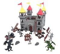 JunZheHub Set di Gioco Battaglia Uomini (19 Pezzi) - Set di Giocattoli in Plastica Deluxe Che Include Accessori Dragons, a