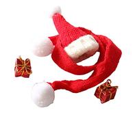 JunZheHub Set di Mini Abiti Natalizi per Bambole, Perfetti per Le Decorazioni Festive, Sciarpa Rossa