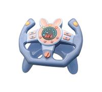 JunZheHub Simulazione Volante Giocattolo Multifunzione Controller Suonante Interattivo Educativo con Suoni Realistici E Domande di Cultura Adatto a Bambini per, Forma a U Blu