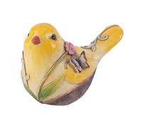 JunZheHub Statuetta di Uccello, Statuetta di Animale in Miniatura, Realizzata a Mano in Resina Liscia per Un'eleganza, Come Oggetto Decorativo P, Giallo