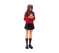 JunZheHub Statuetta in Miniatura di Una Ragazza con Una Gonna Corta in 1/64 per Una Ferrovia in Miniatura.