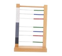 JunZheHub Telaio per Contare, Giocattolo con Perline Multicolori, Abaco con Cornice in Legno per Bambini, Regalo per L'asilo, 23.5 cm x 7 cm x 33.5 cm