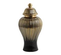 JunZheHub Vaso in Ceramica per, Ideale per Conservare Il tè E Come Elemento Decorativo, 18cmx18cmx36.5cm