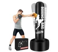 JUOIFIP 180cm Sac de Frappe Adulte Gonflable, Self-supporting Boxing Bag for Training MMA Muay Thai Fitness
