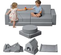 JUOIFIP Divano modulare per bambini, 15 pcs poltrona per bambini piccoli, morbido divano letto in velluto cristallo per camera da letto, soggiorno, sala giochi, regalo di compleanno