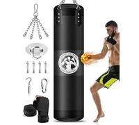 JUOIFIP Sacco da Boxe per Adulti Appendere, Non Riempiti Sacchi da Boxe 120cm per Kickboxing Muay Thai Karate Judo Taekwondo MMA Punching Bag