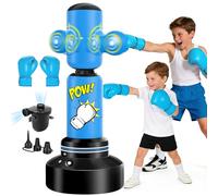 JUOIFIP Sacco da Boxe per Bambini da 6 a 14 Anni,165cm Pungiball Bambini con Guanti da Boxe e Pompa ad Aria Elettrica per Praticare Karate,Taekwondo, MMA, Regalo