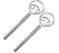 Juome Frusta danese per impasto, frusta per pane olandese in acciaio inox, frusta manuale per pasticceria, pane, pizza e torte (30,5 cm)