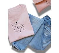 JuPaRo JGA - Stampa termoadesiva per spose e squadre, 2 misure e colori, maglietta JGA fai da te, borse, giacche, accessori (bianco sposa, piccolo)