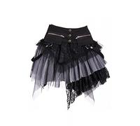 - Jupe gothique steampunk noir/gris-taille xS/s/m/l